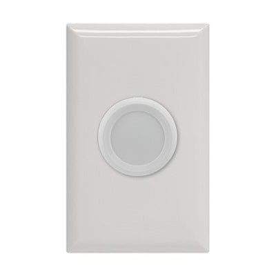 GE Push On/Off Dimmer, White/Almond