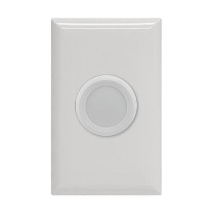 GE Push On/Off Dimmer, White/Almond