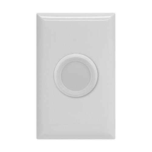 GE Push On/Off Dimmer, White/Almond