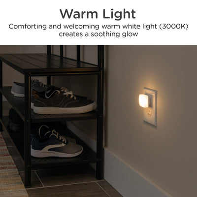 Lights by Night Square GLO Dot LED Night Light, White, 6 Pack