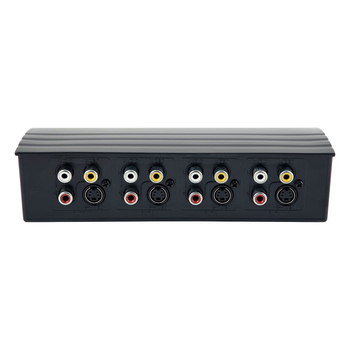 GE Pro 4-Device Audio/Video Switch with S-Video, Black