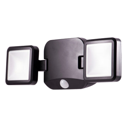 Energizer Outdoor Motion-Sensing LED Dual-Head Security Light, Black