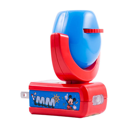 Projectables Disney Mickey Mouse & The Roadster Racers Light Sensing 6-Image LED Night Light, Red