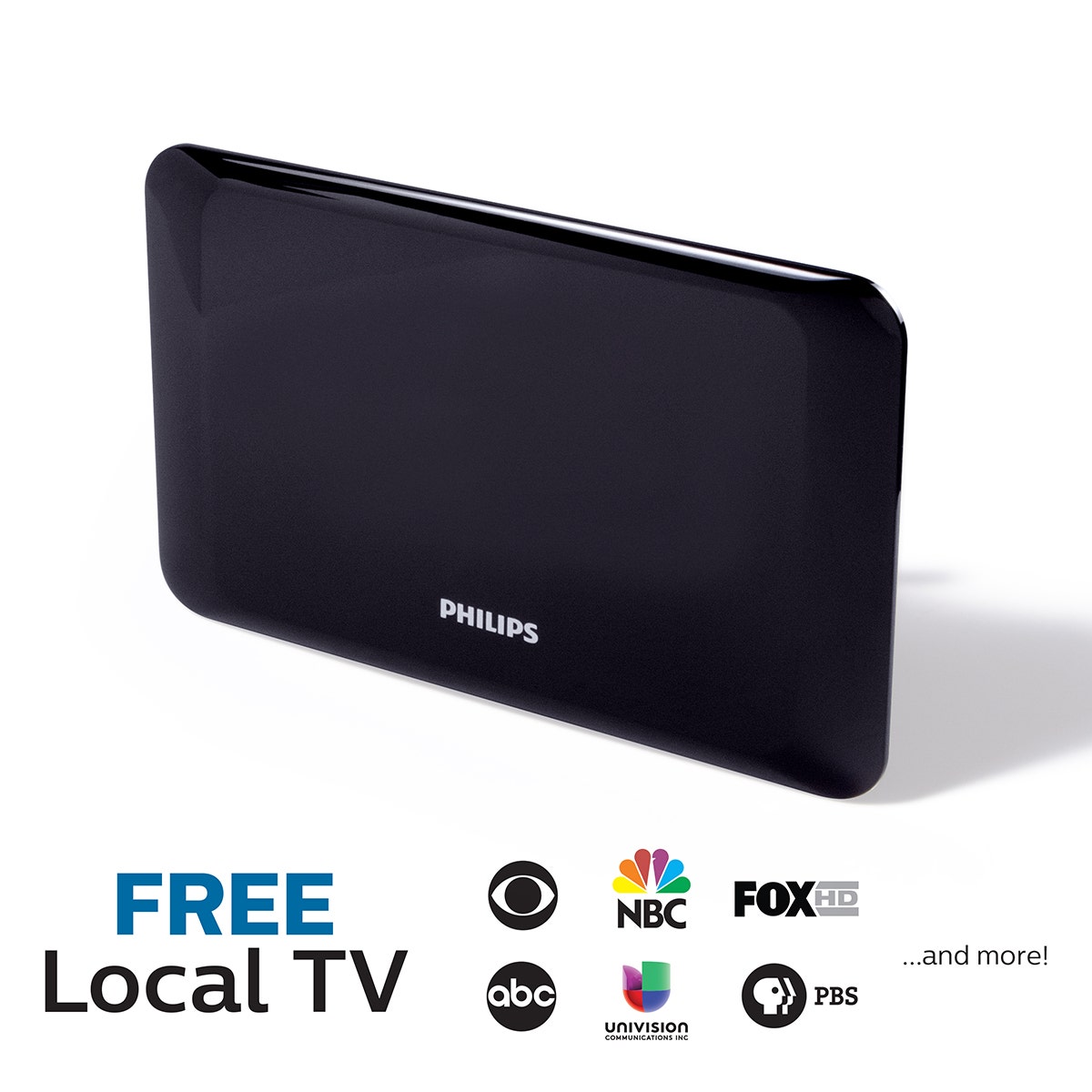 Philips Flat Panel HD Antenna, Black