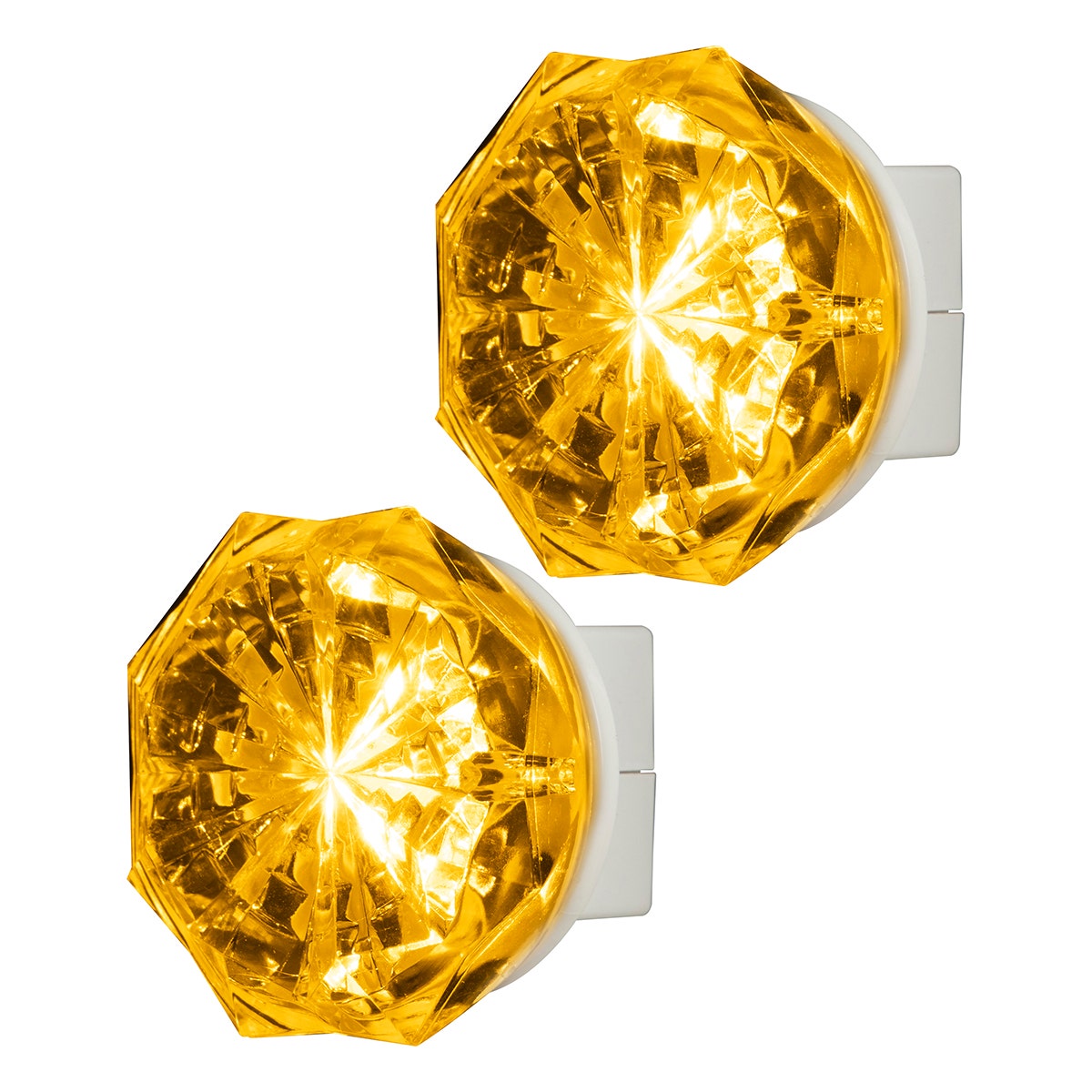 GE Jewel Always On LED Night Light, 2 Pack, White