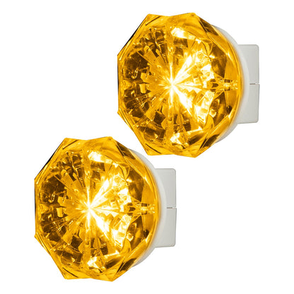 GE Jewel Always On LED Night Light, 2 Pack, White