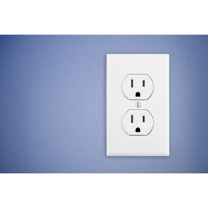 GE Grounding Duplex Tamper Resistant Safety Outlet, White