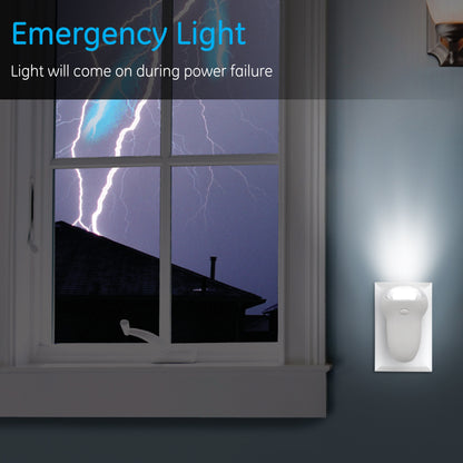 GE 3-in-1 Rechargeable Power Failure LED Night Light, White