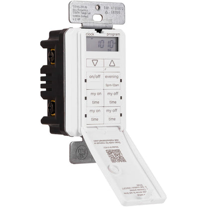 myTouchSmart Indoor In-Wall Digital Simple Set Timer, White