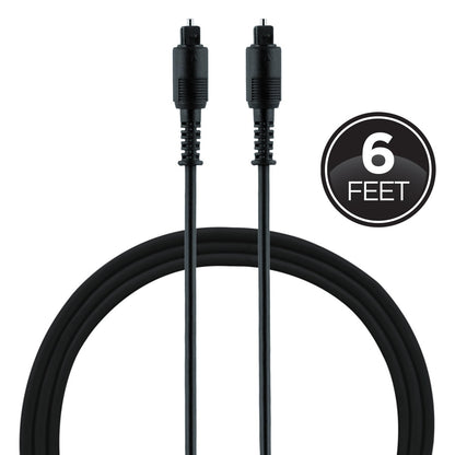 GE 6 ft. Digital Toslink Cable, Black