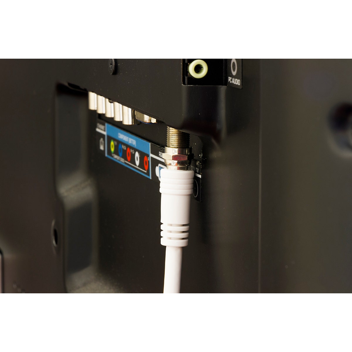 GE 50 ft. RG6 Coaxial Cable, F-Type Connectors, White