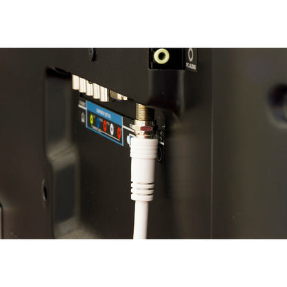GE 50 ft. RG6 Coaxial Cable, F-Type Connectors, White