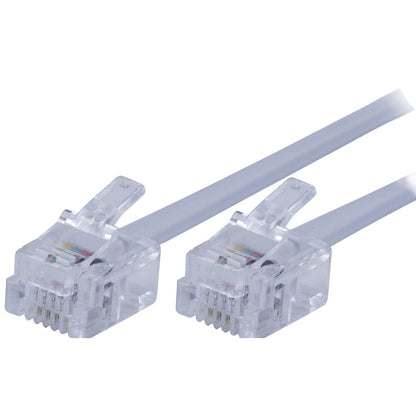 Power Gear 50ft. Phone Line Cord, White