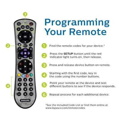 Philips 4-Device Soft Touch Universal Remote, Marble