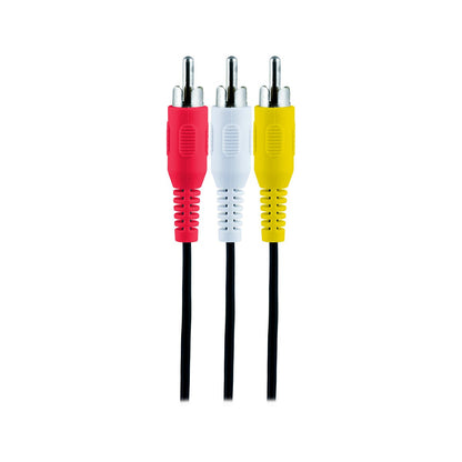 GE 6ft. Audio/Video Cable with RCA-Type Connectors, Black