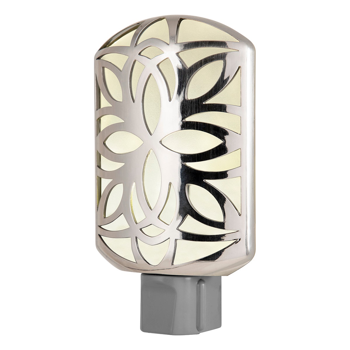 GE Light Sensing LED Night Light, Brushed Nickel
