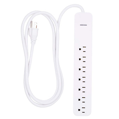 GE Pro 7-Outlet 6ft. Surge Protector, White