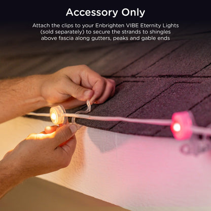 Enbrighten WiFi VIBE Eternity Lights Shingle Clips, 12 Pack