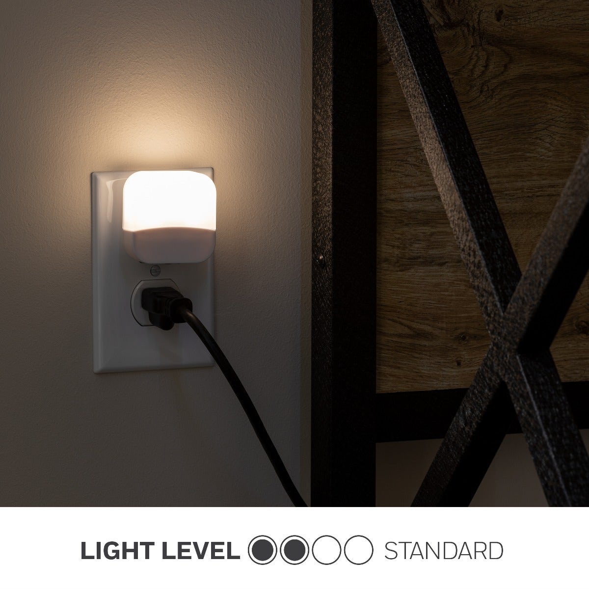 Lights by Night Mini Light Sensing LED Night Light, 4 Pack, White