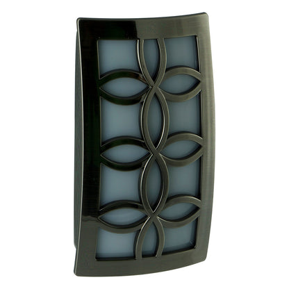 GE CoverLite Light Sensing LED Night Light, Brushed Nickel