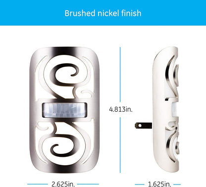 GE Motion-Select LED Night Light, Brushed Nickel