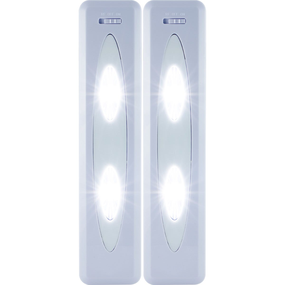 GE Battery Operated LED Light Bars with Remote, White, 2 Pack