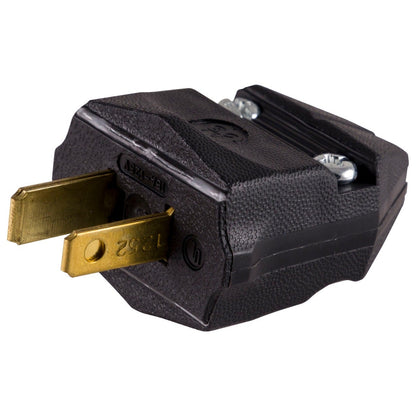 GE Replacement Polarized Household Plug, Black