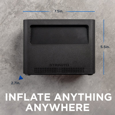 Strauto Rechargeable Universal Inflator, Black