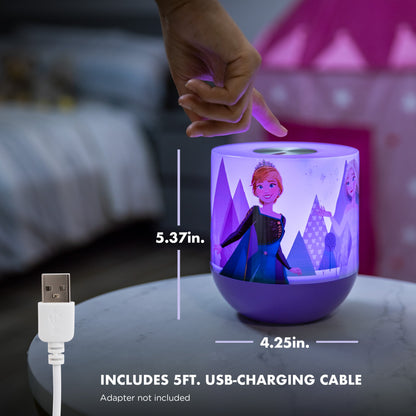 Disney Frozen II  Color Changing Tabletop LED Lamp Night Light, Purple