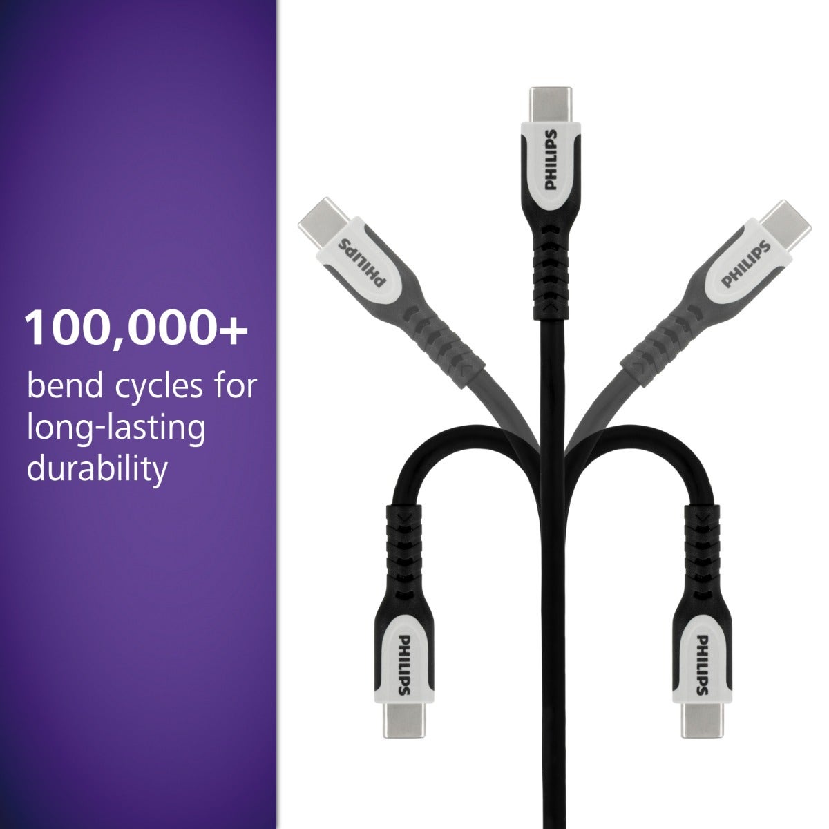 Philips 6ft. EZFlex™ USB-C to USB-C Charging Cable, Black
