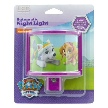 Nickelodeon Paw Patrol Wrap Shade Light Sensing LED Night Light, Purple