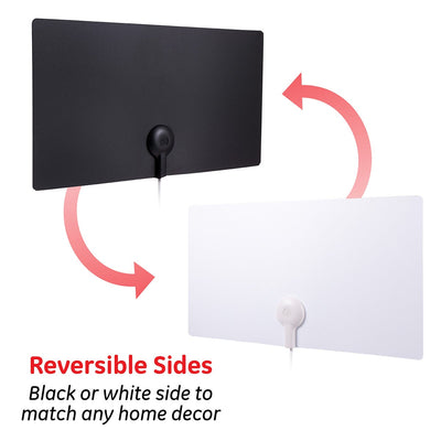 GE Ultra Edge HD Antenna, Black/White