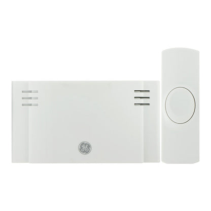 GE Battery Operated 2-Chime Wireless Door Chime Kit, White