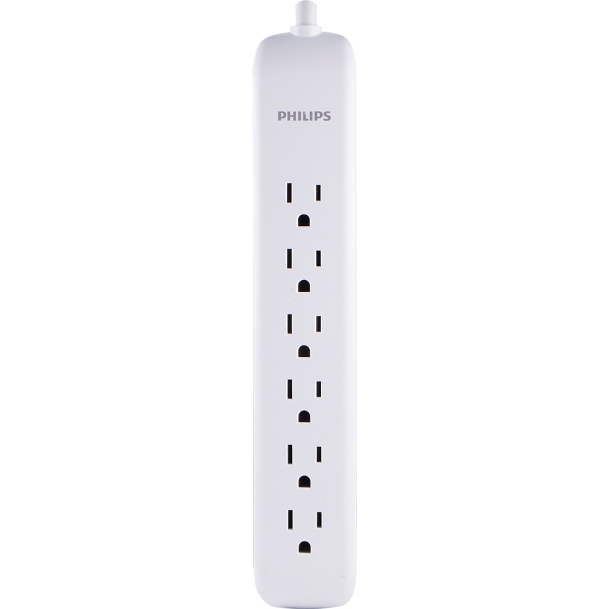 Philips 6-Outlet 4ft. Surge Protector, White
