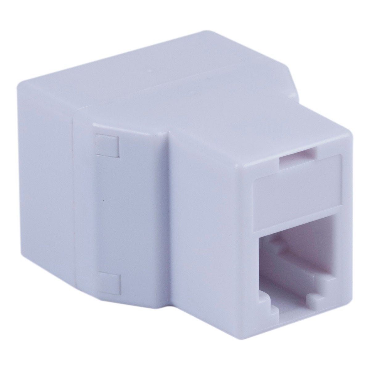 Power Gear Duplex In-Line Phone Cord Coupler, White
