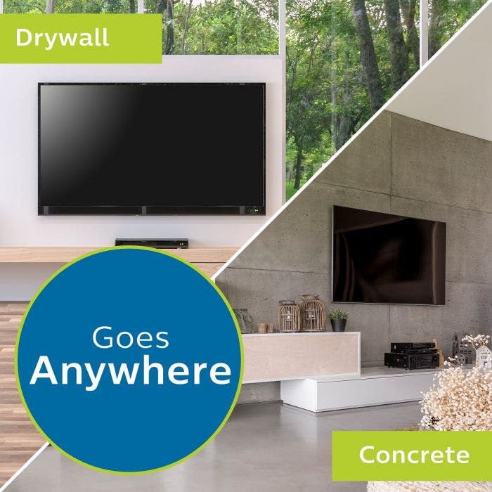 Philips Fixed TV Wall Mount, Up To 90in., Black