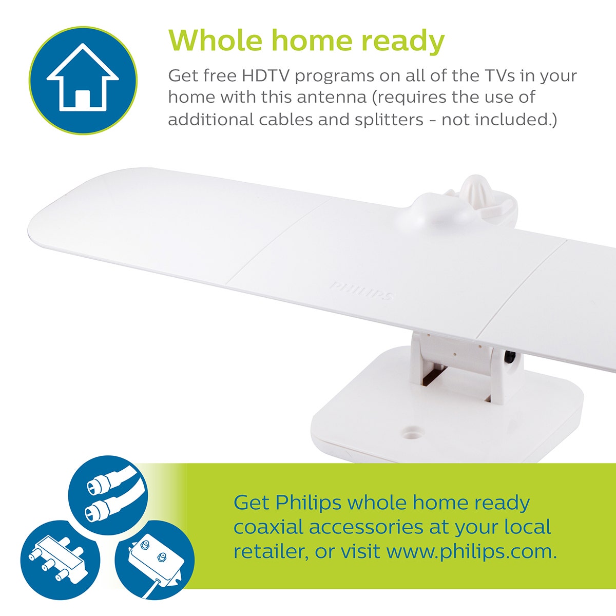 Philips Wing HD Antenna, White