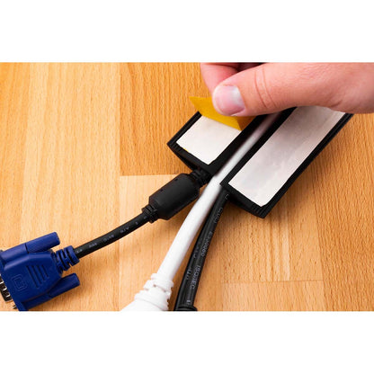 Power Gear 6ft. Cable Management Cord Cover, Black