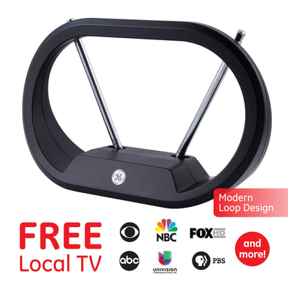 GE Modern Loop HD Antenna, Black