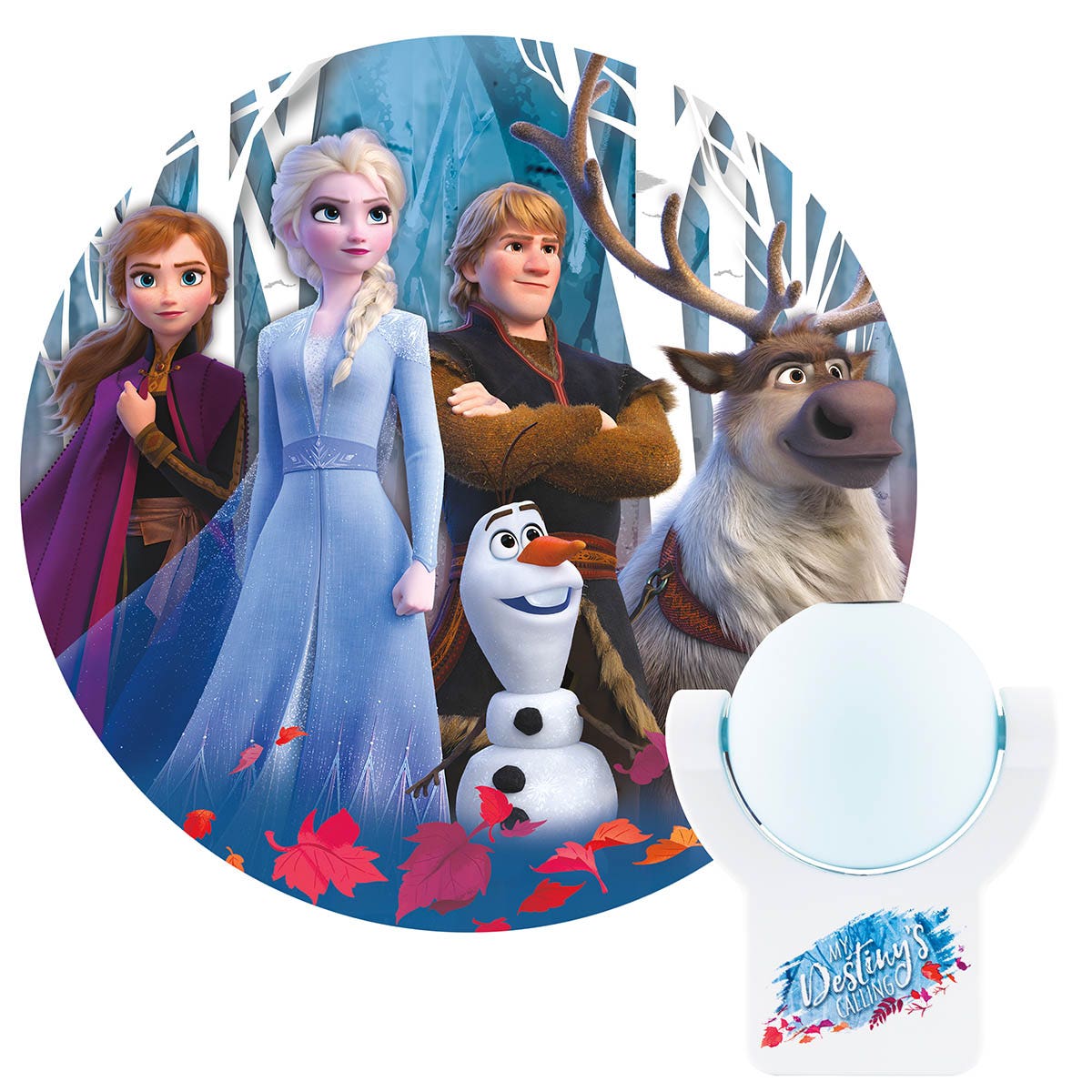 Projectables Logo Projectables Disney Frozen II Light Sensing LED Night Light, White – Jasco