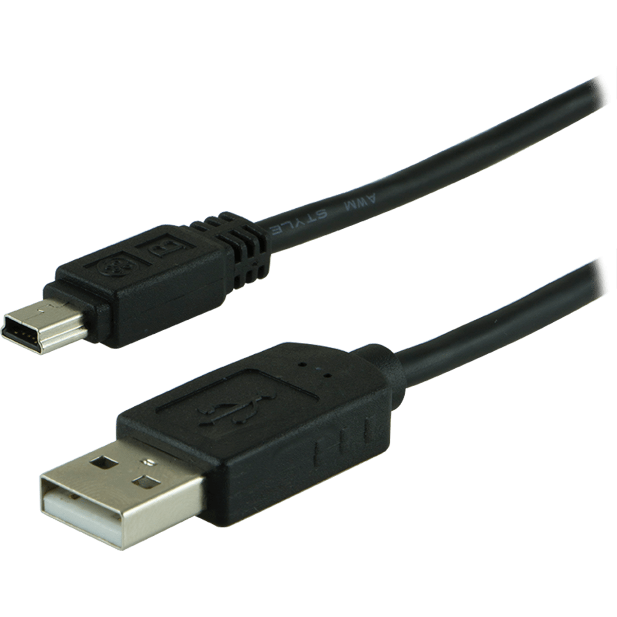 GE 6ft. Mini-B USB 2.0 Charging Cable, Black