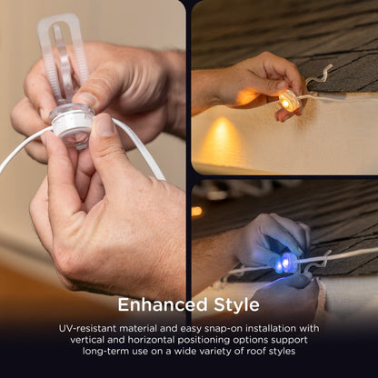 Enbrighten WiFi VIBE Eternity Lights Shingle Clips, 12 Pack