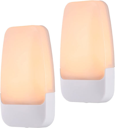GE LED Light Sensing Night Light, 2 Pack, Amber