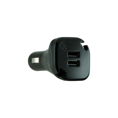 GE 2-USB Wrap-in-Charge Car Charger, Black
