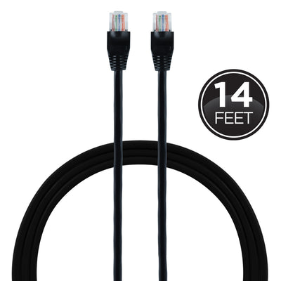 GE 14 ft. Cat 5e Ethernet Cable, Black