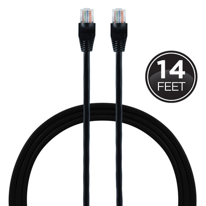GE 14 ft. Cat 5e Ethernet Cable, Black