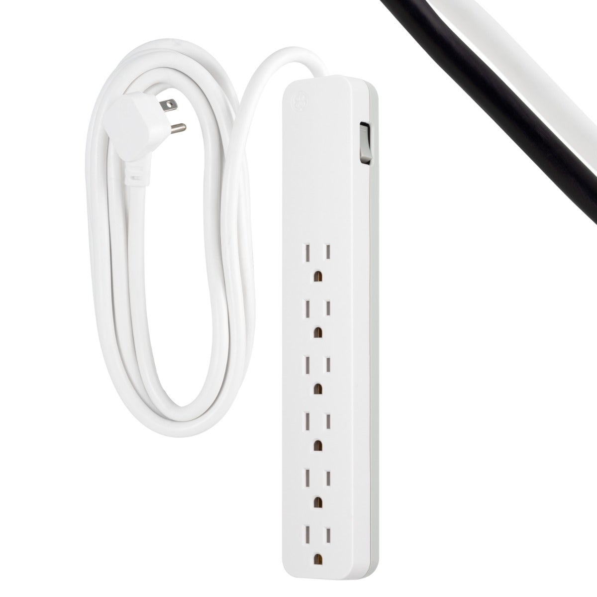 GE 6-Outlet 10ft. Surge Protector, White