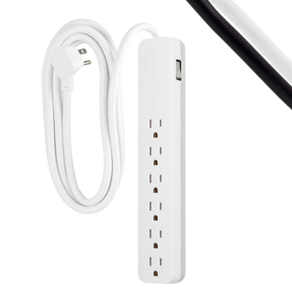 GE 6-Outlet 10ft. Surge Protector, White
