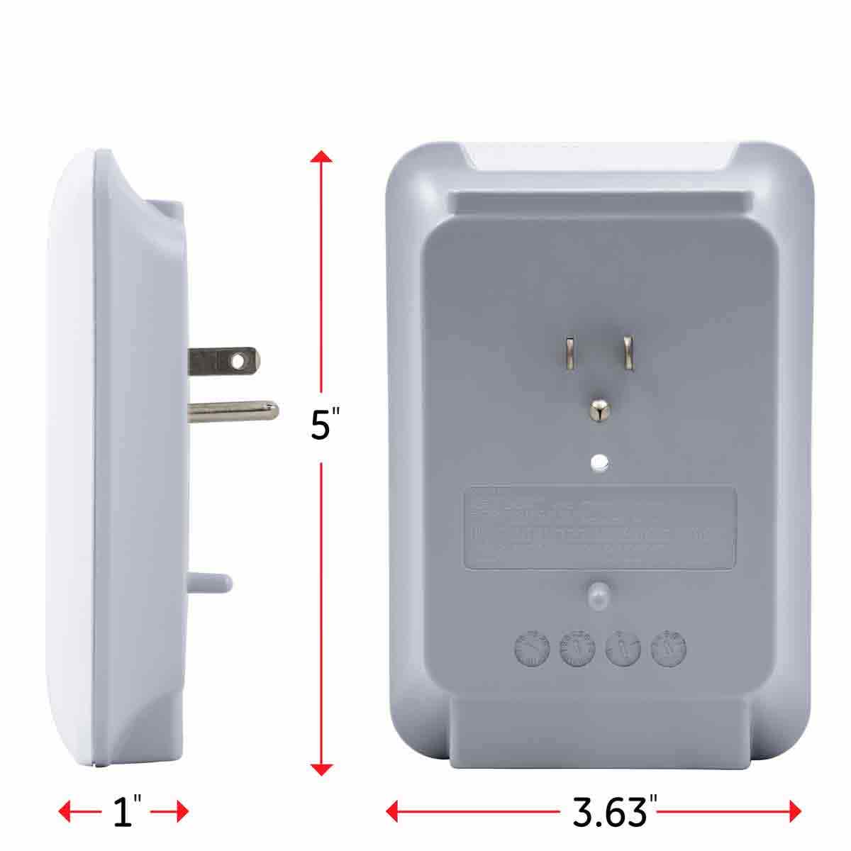 GE 6-Outlet Wall Tap with Surge Protection, White