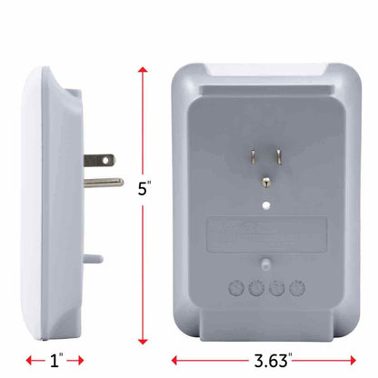 GE 6-Outlet Wall Tap with Surge Protection, White